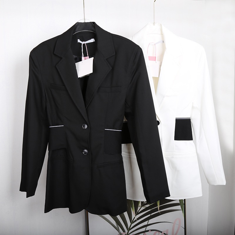 Women&#039;s Suits Blazer Luxury designer jacket Slim waist cover suit top Black white fashionable autumn womens temperament coat High quality wo-image-737775897