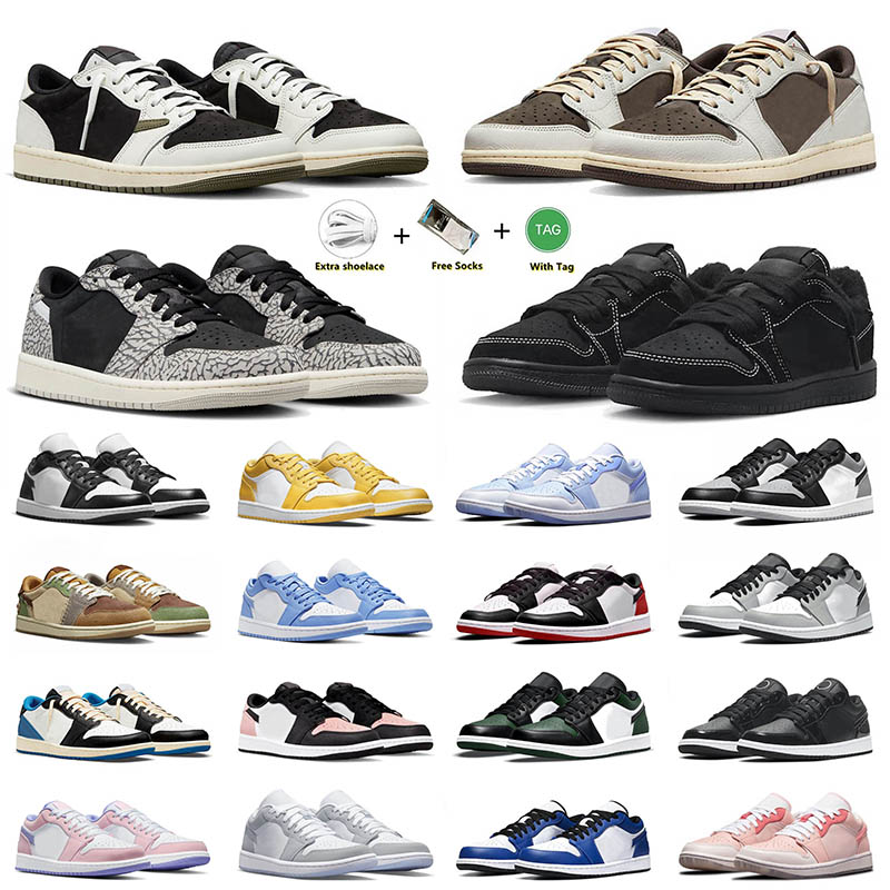 

mens basketball shoes jumpman 1 black phantom low reverse mocha olive pine green neutral grey panda men women mighty outdoor sneakers size 12, 36 36-46