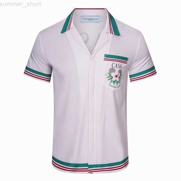 

mens designer t shirts Casablanc t shirt woman Mens 100% Cotton Casual Shirt Womens Loose Silk Shirt Short Sleeves Luxury T-shirt High Quality casablanc Tees 20AKLR