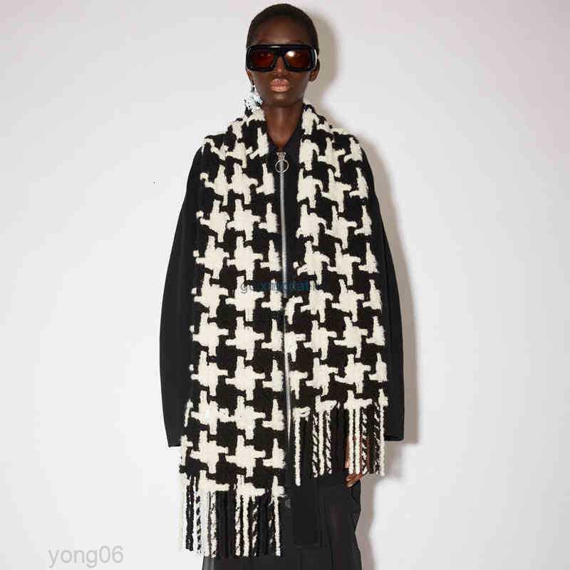 

Scarves Ac Men and Women General Style Scarf Blanket Women's Black White PlaidQ269
