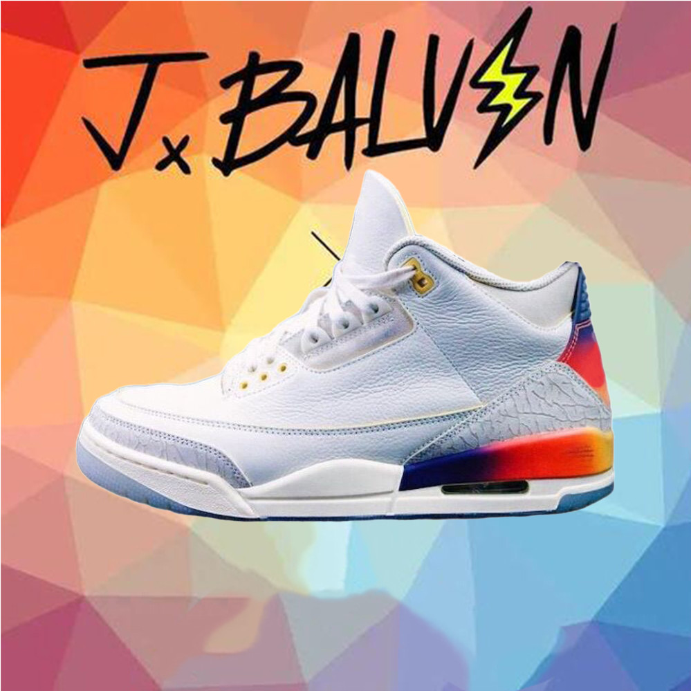 

2023 J Balvin x Jumpman 3 3s High Basketball Shoes Sneaker JBalvin Multi Color FN0344-901 Men Women Trainers Outdoor Sports Sneakers designer Shoe 36-47, Color#1