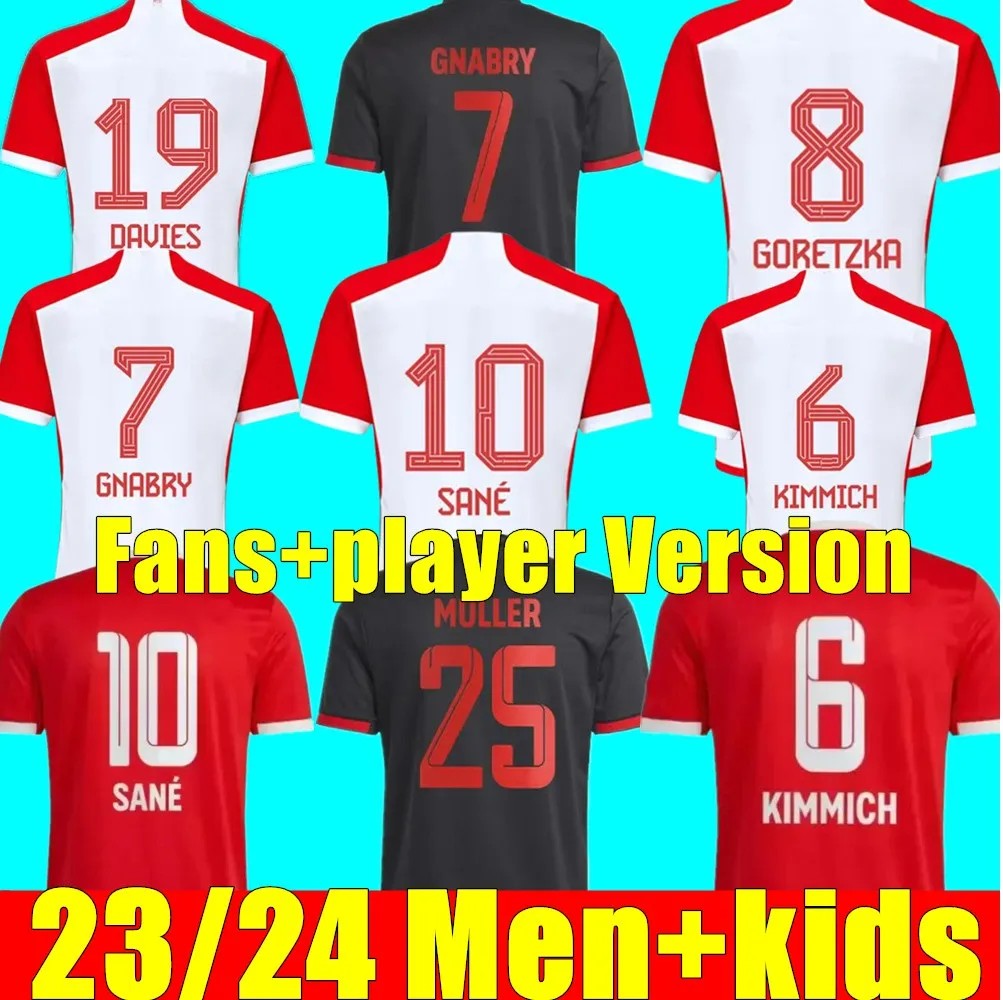 

23 24 MUSIALA Soccer Jerseys SANE 2023 2024 Fans Player GORETZKA GNABRY BAYERNS MUNIch Camisa De Futebol Men Football Shirts Kids Kits KIMMICH, 22/23 adult away