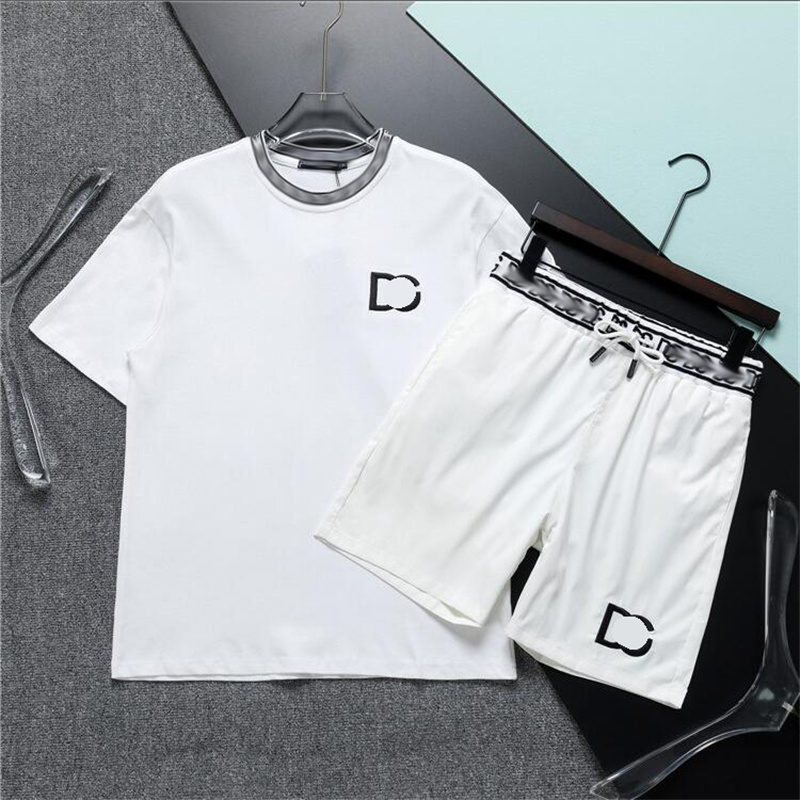 

Mens Tracksuits Tshirt Sets Luxury Designer Mens Womens Tshirts shorts Tracksuit Jogger Sportswear SummerStreetwear Pullover Sports Suit M-3XL###, Black