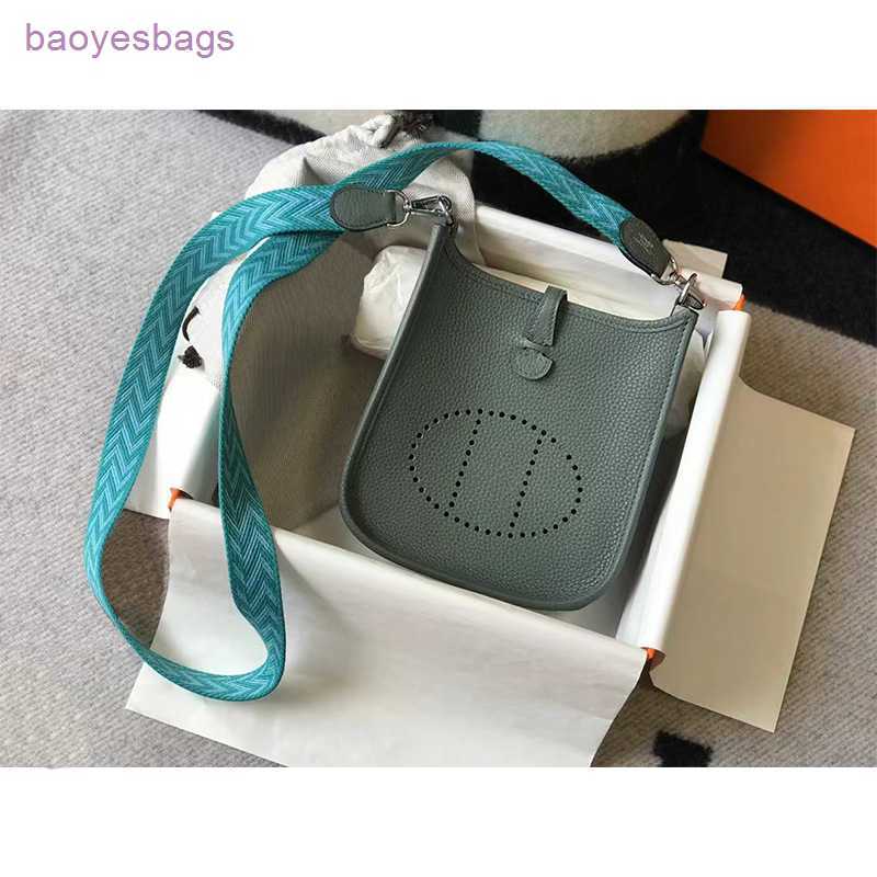 

Designer Bag Bags h Leather Sewn Mini Real Genuine Tote Totes Hand Wax Thread 2023 Women's Evelynbag Single Shoulder Messenger Togo Fk1y 1 With 3731