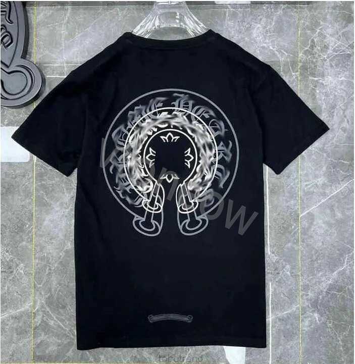 

2023Mens Classic t Shirt Heart Fashion Ch High Quality Brand Letter Sanskrit Cross Pattern Sweater T-shirts Designers Chromes Pullover Tops Cotton Tshirts Tops 2026, The same as original