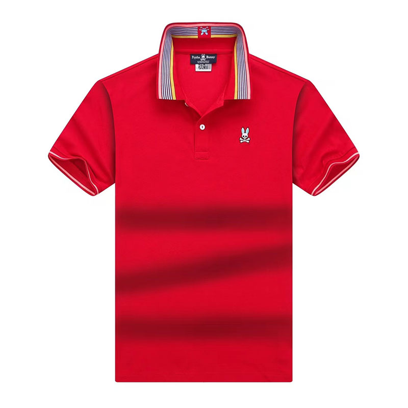 

Psychological Rabbit Fashion Mens POLO Shirt Psycho Bunny Printed Short Sleeve US Brand Summer Couple Cotton Casual T shirt