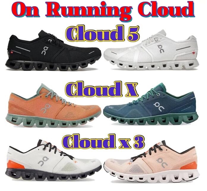 

Men Women On Running Shoes Cloud 5 Midnightnavy White Lily Pink Frost x 3 Ivory Frame Rose Sand Cloud x Black White Orange Ash Mens Womens Designer Cushion Sneakers, 27