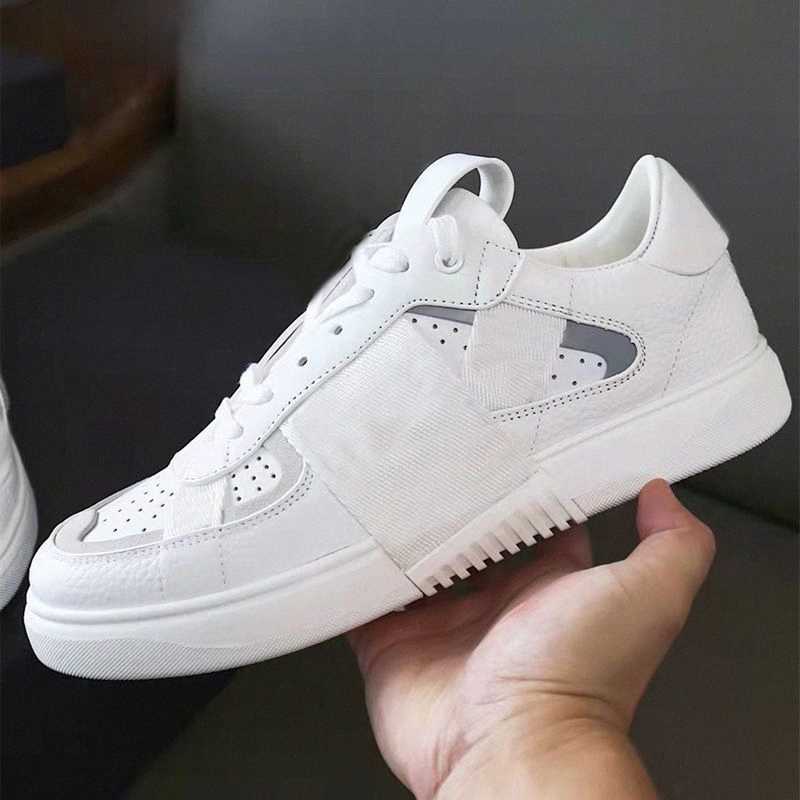 

designer valentinoitys casual men trainers shoes leather white sp shoe Women EI6A
