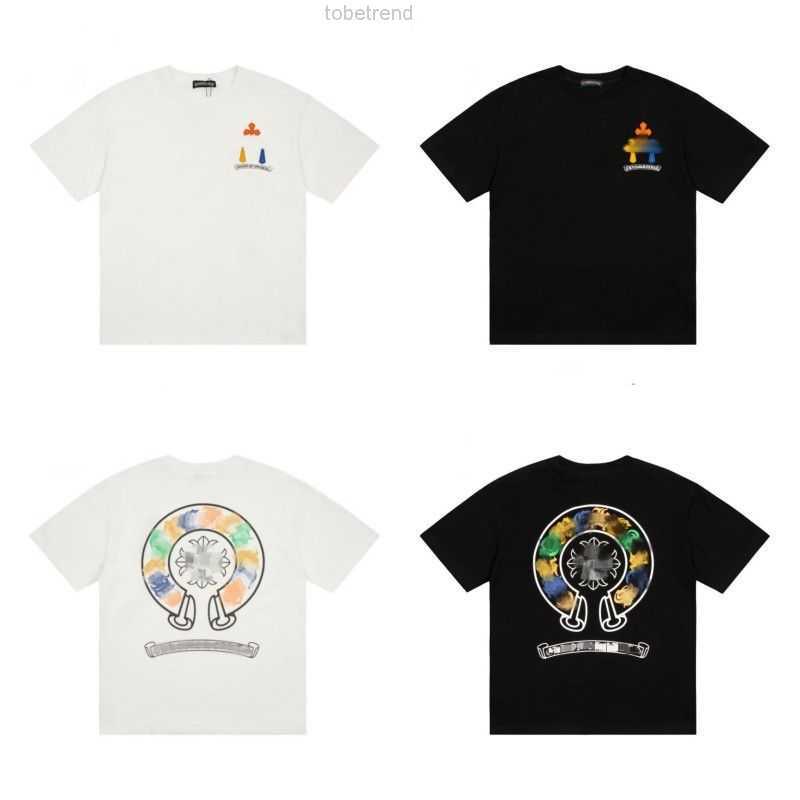 

Designers Mens t Shirts Heart High Quality Brand Crew Neck Chromes Short Sleeves Tops Tees Ch T-shirts Casual Horseshoe Sanskrit Cross Print, 1000