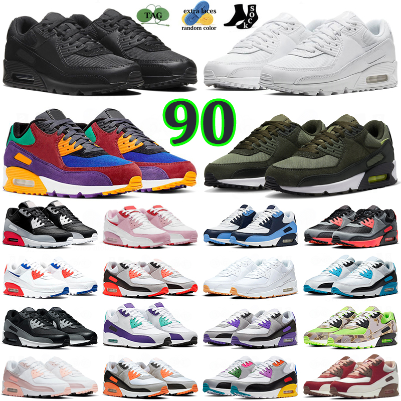 

max 90 running shoes for men women 90s designer sneakers triple black white Cool Grey Infrared Photon Dust UNC Olive Green Camo mens womens outdoor sports trainers, Barely rose