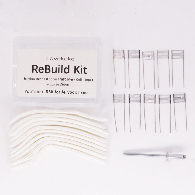 

rbk for jellybox nano 0.6ohm ne80 mesh coil vape
