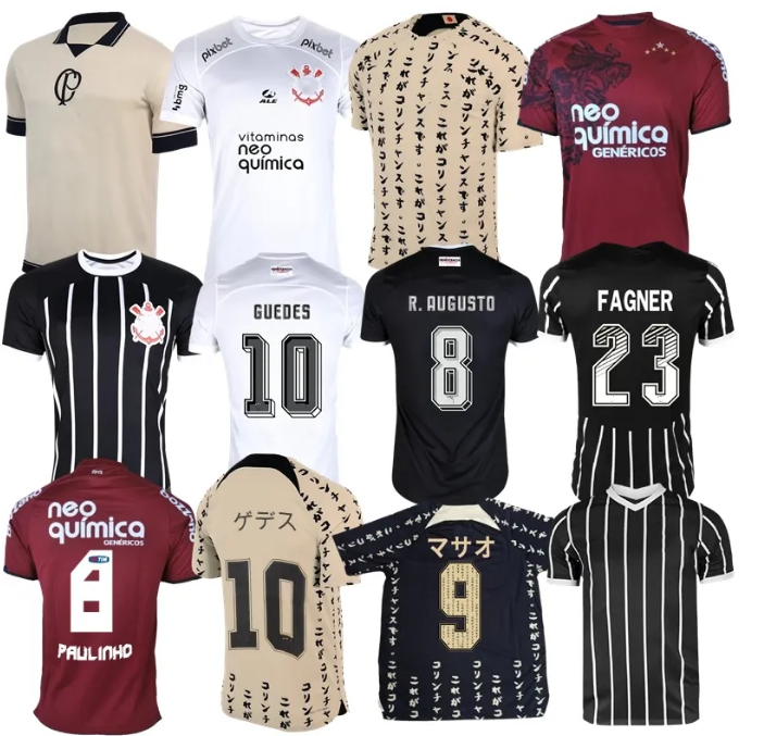 

2023 2024 Corinthian Soccer Jerseys Home Away Yuri Alberto PAULINHO 20 21 22 23 Camisetas De Footb MANTO DO Special Guedes Club Football Shirt Third Japan 10 Years, Special black 2 patch