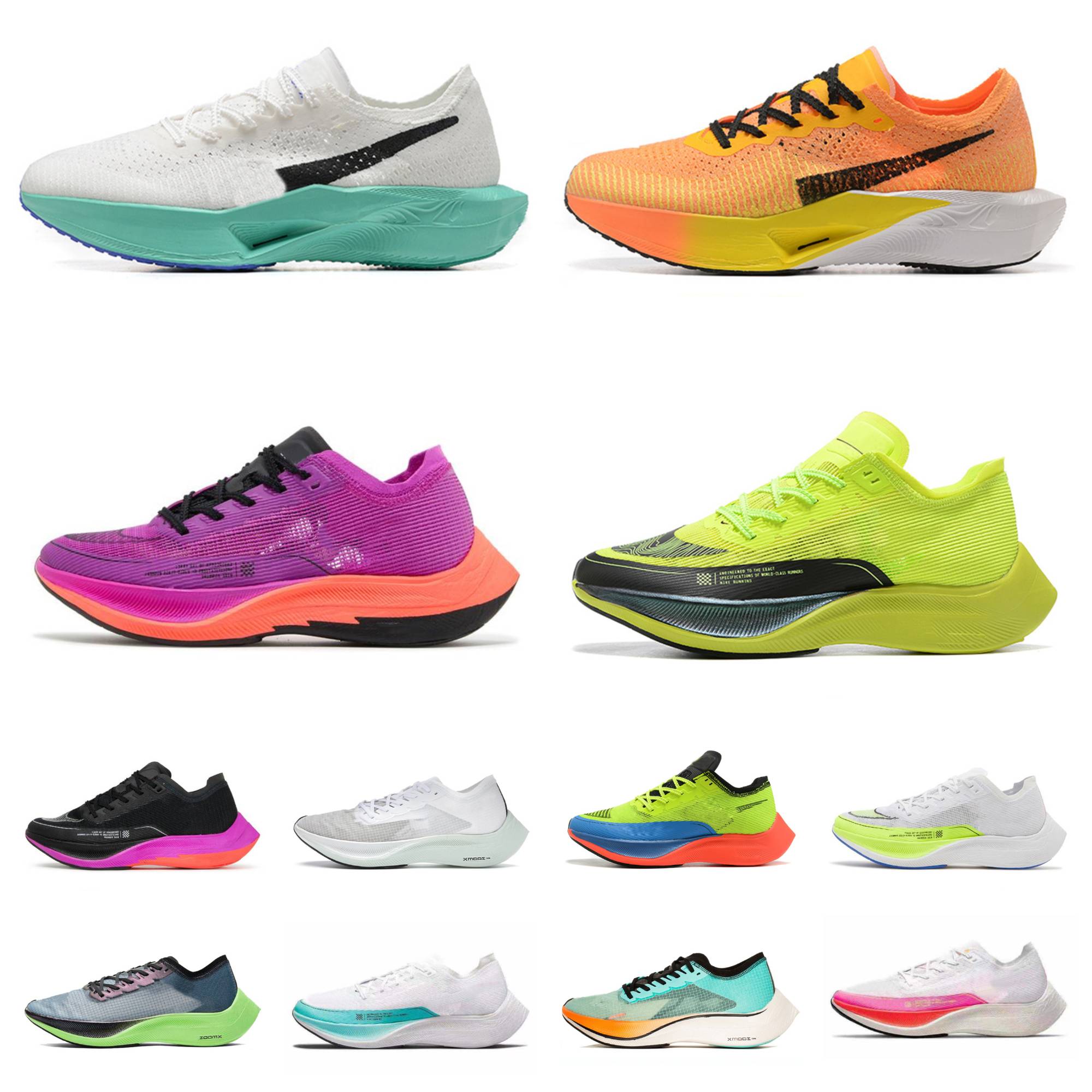 

Mens Womens ZoomX Vaporfly Next% 2 3 Running Shoes Prototype Hyper Royal Yellow Aurora Green Ekiden Be True Volt Sail White Metallic Silver Jogging Trainers Sneakers, Bubble package bag