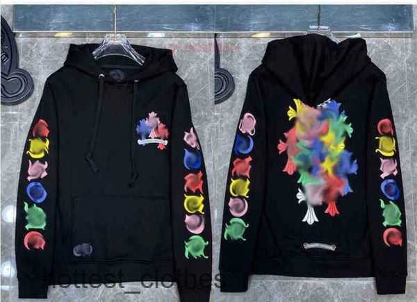 

1 to 1 Mens Loose Chromes Brand Sweatshirts Classic Ch Designer Hoodie Heart Horseshoe Sanskrit Print Luxury Zipper Jacket Pullover Hooded Tops 5 BXBR, Shipping fee