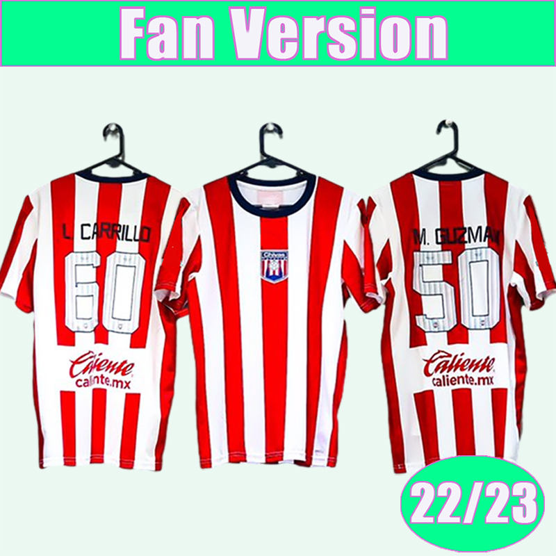 

22 23 CD Tapatio O.MACIAS Mens Soccer Jerseys .CARRILLO M.BENITEZ Home Football Shirts Short Sleeve Adult Uniforms, Qm13881 22 23 home no patch