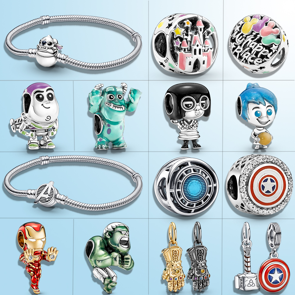 

925 Pure Silver Light Year Monster Charm Needle FIT Original Pandora Diameter 3mm Bracelet DIY Fashion Jewelry Free Delivery