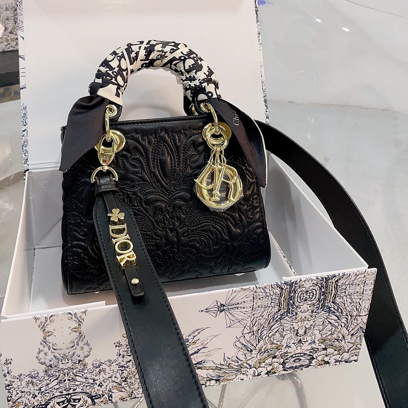 Dior Bag Dior lady classic Bag Brand Designer Women's Bag Classic Style Mini 20cm Leather Crossbody Bag-image-876560664