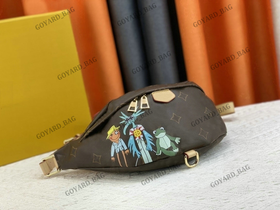 

YK Discovery Bumbag 3D Painted Dots Print Waist Bags Monograms Flower Dots Leather Vintage Fanny Pack Bum Belt Bag Yayoi Kusama Designer Bags M21397 Graffiti Green