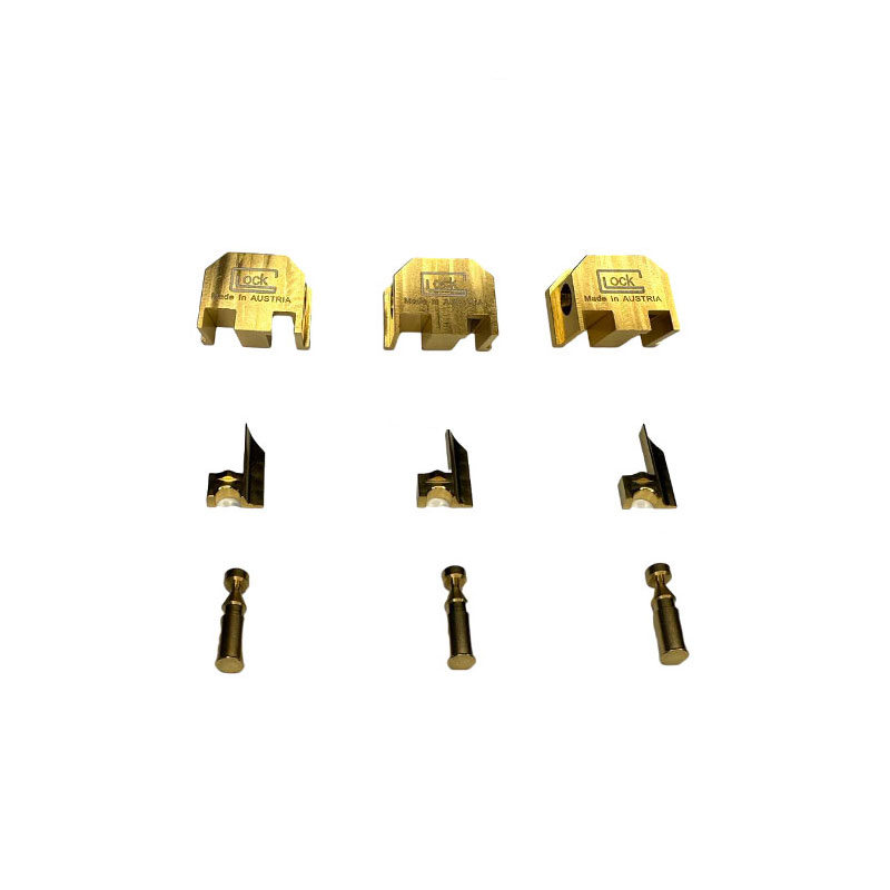 

CNC stainless steel glock switch selector gold Universal size fits most models Adjustment switch full auto sear selector