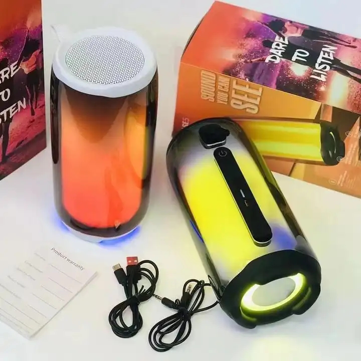 

Pulse 5 Speaker Wireless Bluetooth Speakers RGB Full Screen Lights Color Bass Subwoofer