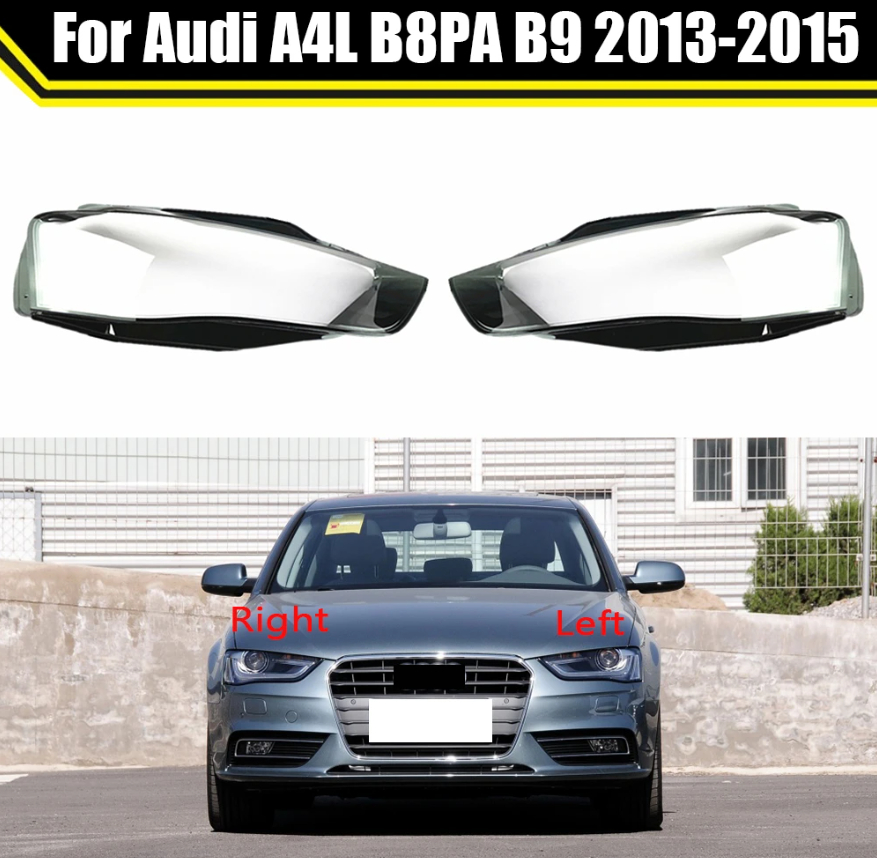 

Car Replacement Headlight Glass Headlamp Transparent Lampshade Lamp Shell Auto Lens Cover For Audi A4 A4L B8PA B9 2013-2015