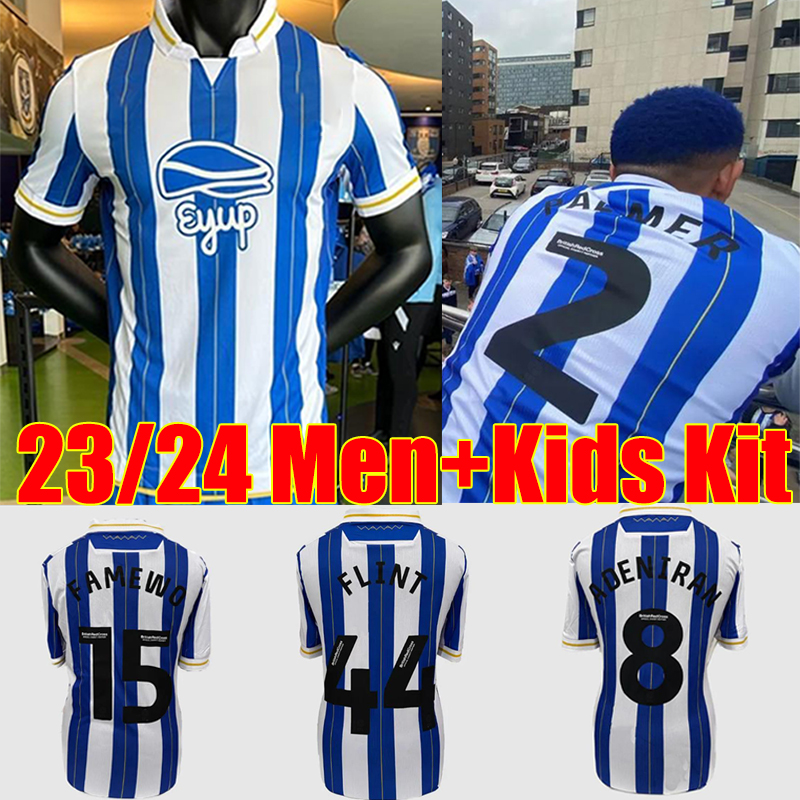

23/24 ShEfFiElD Wednesday Soccer Jerseys 2023 20224 Will Vaulks Callum Paterson Michael Smith Tyreeq Bakinson Mallik Wilks men kids kit football shirt top, Xiezhousan 23-24 home