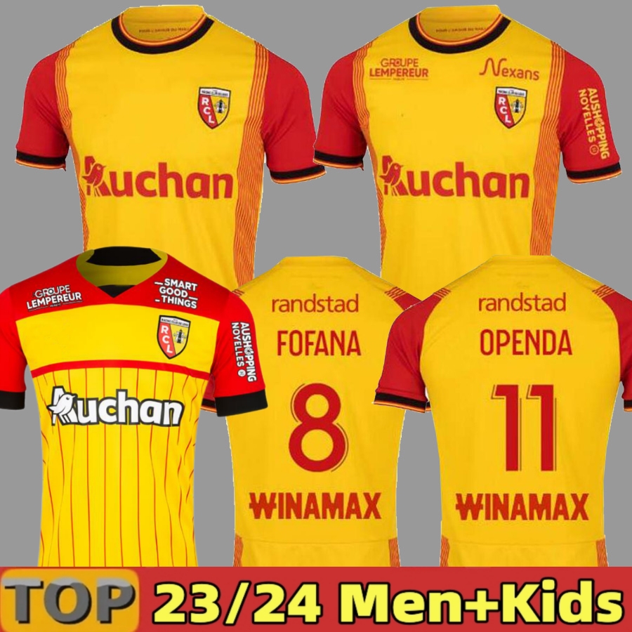 

maillot RC Lens 23 24 soccer jerseys home yellow Saint-Barbe special KAKUTA OPENDA GANAGO SOTOCA FOFANA Football Shirt 2023 kids NOTRE SANG ESTOR fans, 22 23 home aldult