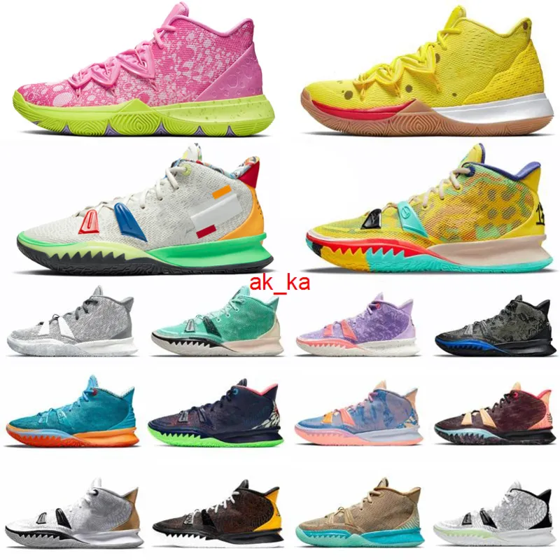

Cheap Price New Fashion One World 1 People Chip Light Bone Kyrie 7 mens basketball shoes Kyries 5s sponge sandy Creator Hendrix Horus Raygun, Color#34