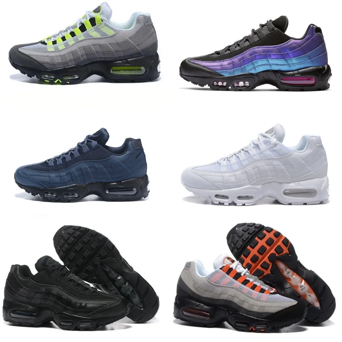 

Hotsell Top Quality Mens 95s Running Shoes Yin Yang OG Airs Solar Triple 95 Black White Worldwide Seahawks Particle Grey Neon Laser Fuchsia, P008