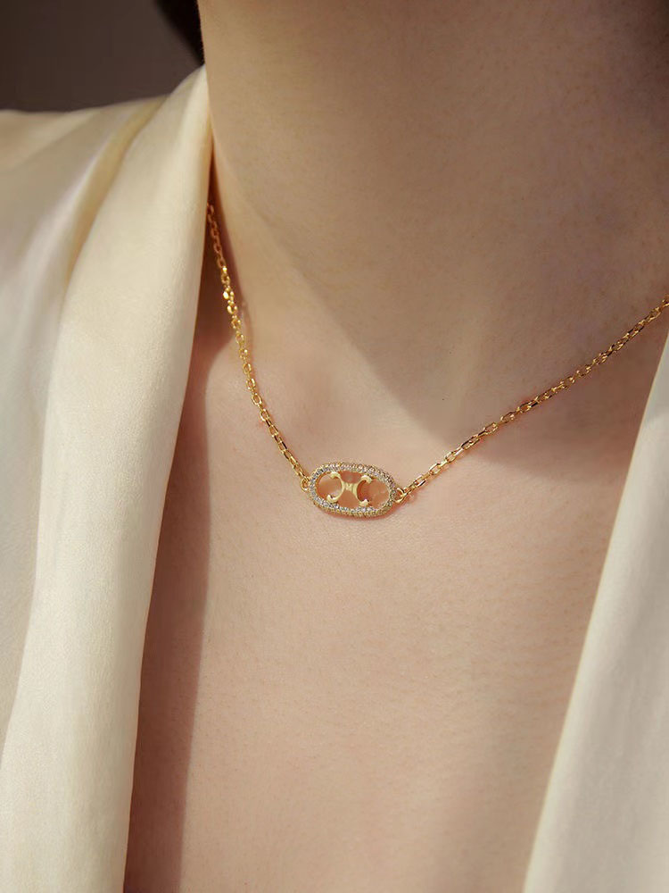 

Luxury brand Pendant necklace Gold plated simple Luxury designer logo printed Designer Necklace Women's Designer Jewelry Triumph