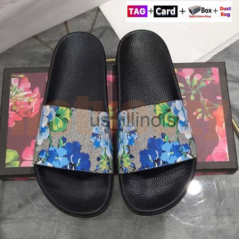

Slippers Fashion Mens Designer slippers womens slides sandals men Luxury shoes summer beach slide flat with box flower women sneakers leather rubber san J230614