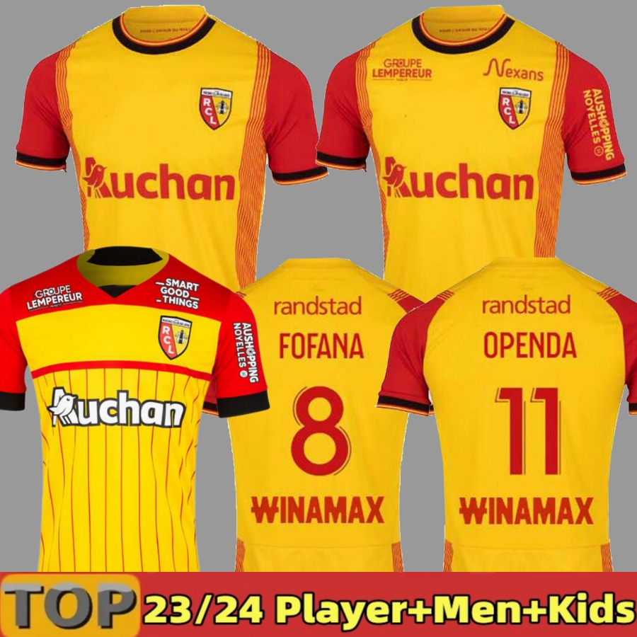 

23 24 Lens Sainte Barbe soccer jerseys OPENDA FULGINI SOTOCA FOFANA DA COSTA maillot de foot MEDINA THOMASSON Gradit FRANKOWSKI 2023 MACHADO SAMBA, 23 24 home aldult sponsor player