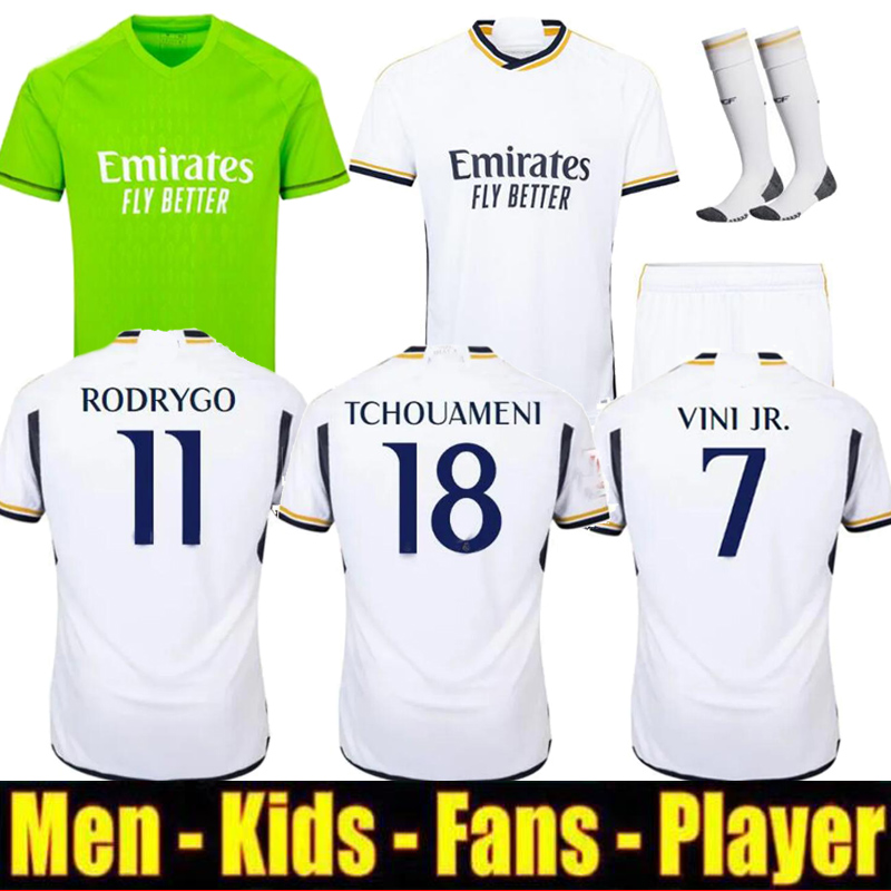 

S-4XL 2023 BELLINGHAM Final soccer jerseys RODRYGO 23 24 football shirt CAMAVINGA VINI JR ALABA SHAZARD ASENSIO Fan Player MARCELO 2024 camiseta men kids kit uniform, 23/24 home 1