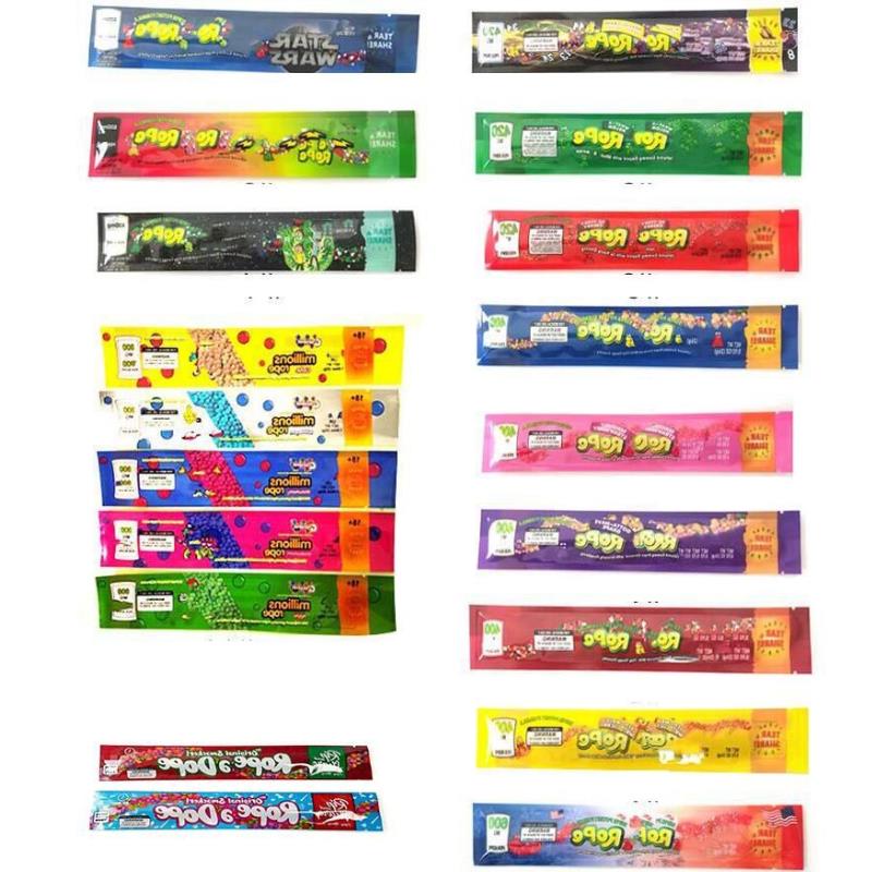 

Millions Dope Edible Plastic Packaging Bags Mylar Package 400mg 600mg 420mg apple cola strawberry bubblegum Tooif