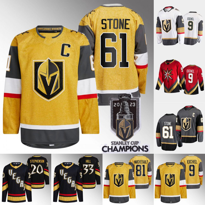 

Vegas Golden Knight Mark Stone 2023 Stanley Cup Champions Jersey Jonathan Marchessault William Karlsson Jack Eichel Adin Hill Zach Whitecloud Shea Theodore Jersey, Blue