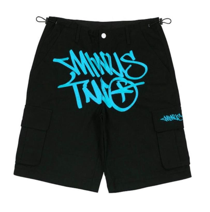 

Designer Mens Shorts Minus Two Cargo Y2k Casual Pants Minustwo Loose Hip Hop Punk Rock Fashion Streetwear Retro Street Trend Clothes Sb1h, 04