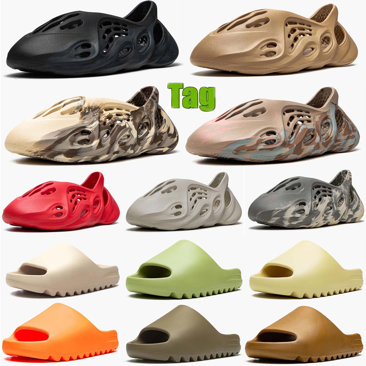 

Slide''yezzies''Slipper''Sandal Men Slippers Runner Shoes Yezzzies Sandals White yeezzy Black Foam RNNR Women yeezzys Slider Sneakers EUR36-47, #16