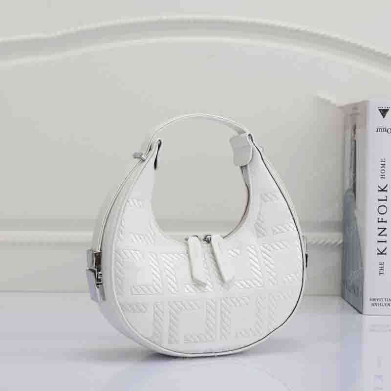 

Womens Half Moon Hobo Bag Designer Shoulder Bags For Women Hobos Fashion Letters Handbag Designers Handbags Casual Tote Purses 2306144BF, F#white