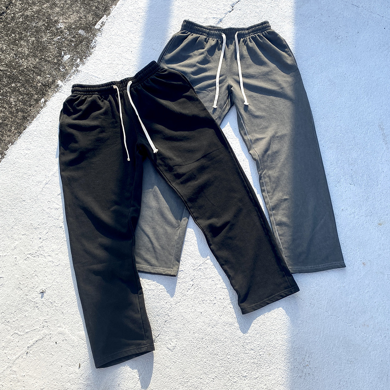 

High Street Washed Loose Sweatpants Men Women 1 Quality Pants Washed Trouser, Grey