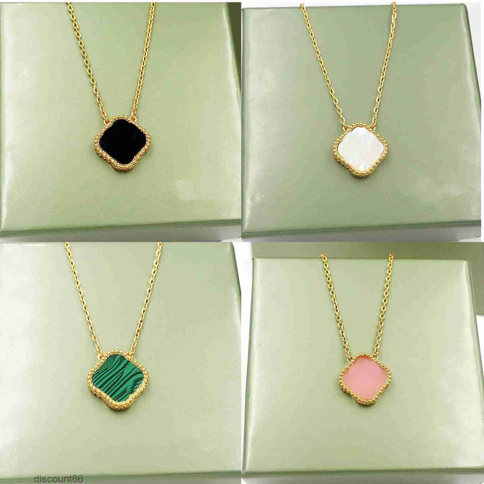 

Fashion Designer Four-Leaf Clover Pendant Necklaces Love Luxury Women Screw Necklace Party Wedding Couple Gift VCVHGO