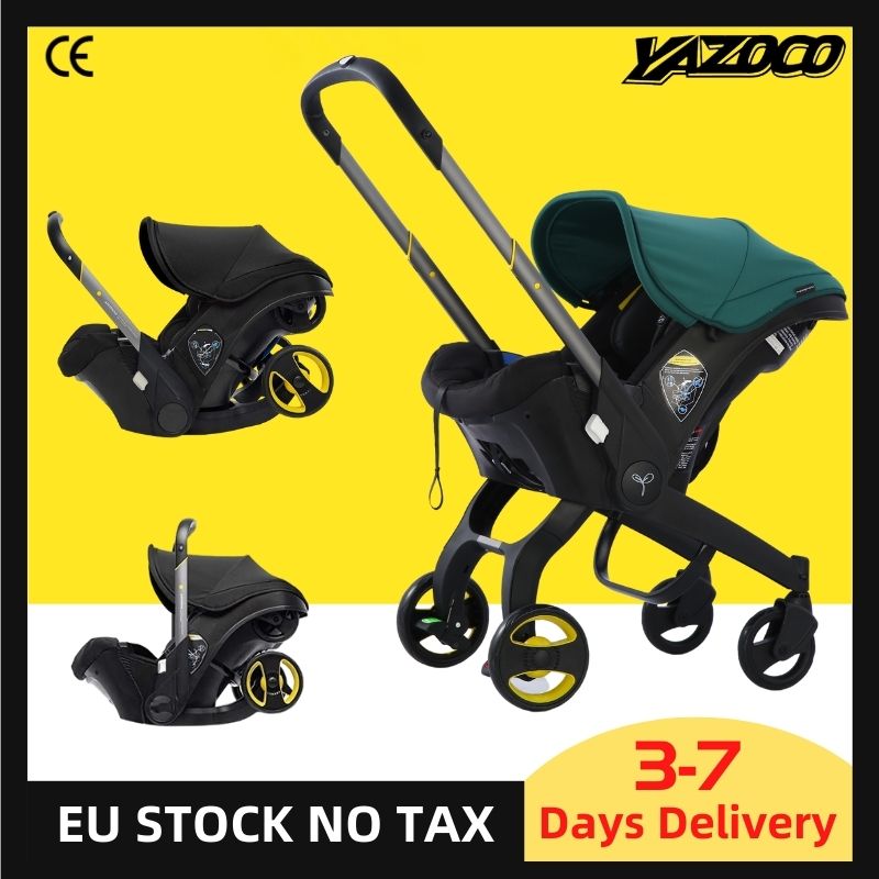 

4 in 1 Baby Stroller Multi-functional High Landscape Cart Can Sit Reclining Light Folding Strollers Baby Pushchair Baby Carriage A40