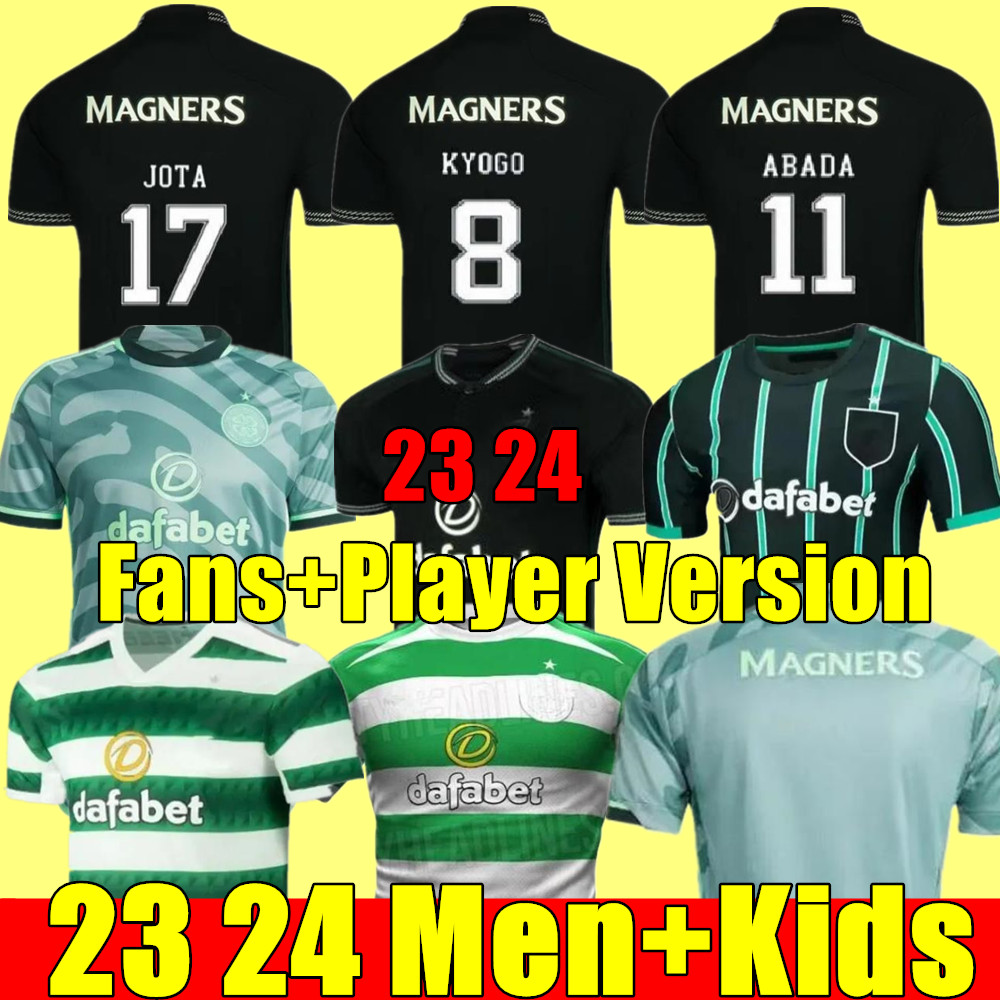 

23 24 Celts away home soccer jerseys EDOUARD 2023 2024 Men BROWN DUFFY TAYLOR ELYOUNOUSSI MCGREGOR away black child FANS player version football shirts CHRISTIE, 23/24 adult away