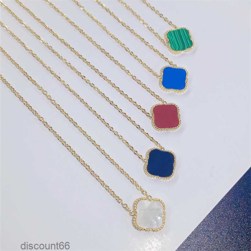 

Four Leaf Clover Necklace Designer Jewelry Set name Pendant Necklaces Gold Silver Mother of Pearl Green Flower Chain Womens03OK