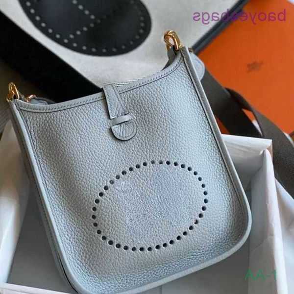

Designer Bag Bags 2023 Mini Tote Evelynbag Thread h Hand Sewn Wax Cowhide Women's Togo Leisure 18cm C28h 1 With Logo BEM7
