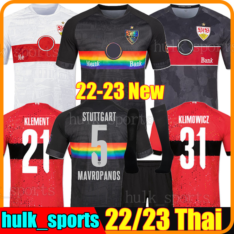 

2023 VFB Stuttgart soccer jerseys 22/23 diversity kit KALAJDZIC DIDAVI WAMANGITUKA Gomez GONZALEZ MANGALA Men Kids Kits Full sets Football shirtsManner Kinde, 22-23 home