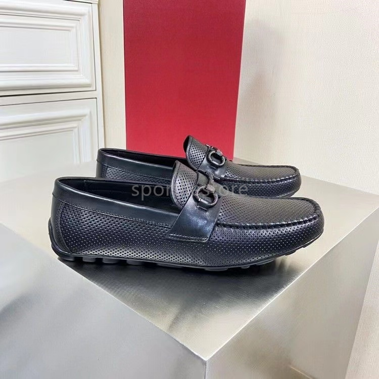 

Dress Shoes Men Formal Shoe Masculino Leather Genuine Elegant Black Suit Designer Men's Casual Office Loafers Dress, Green