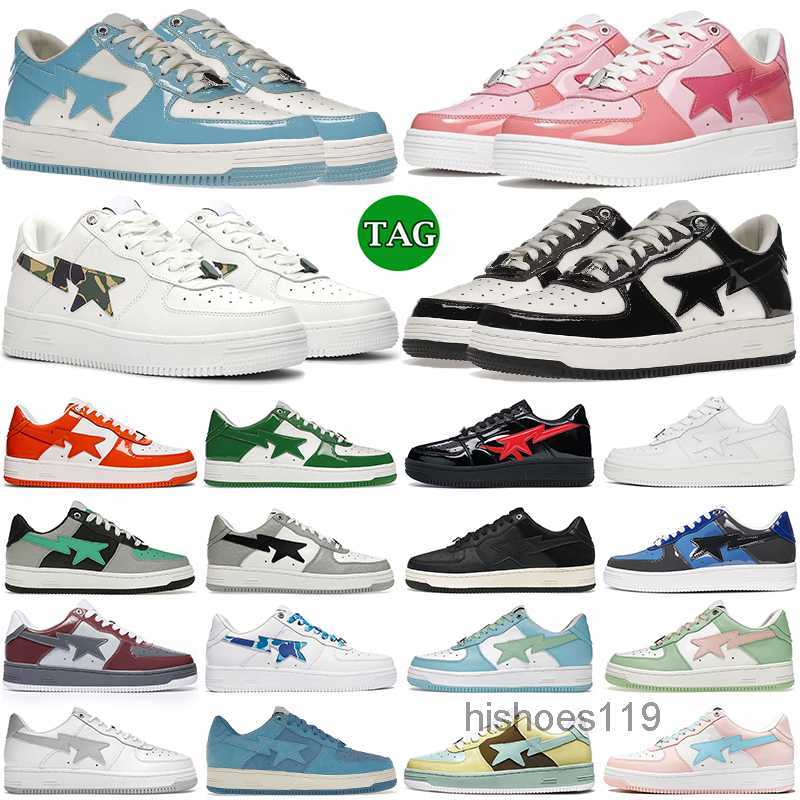 

Designer Bapesta With Box Shoes Platform Bapestar Sneakers Men Women Shark Black White Camo Combo Pink Bapestas Baped Sk8 Sta Plate-forme scarpe