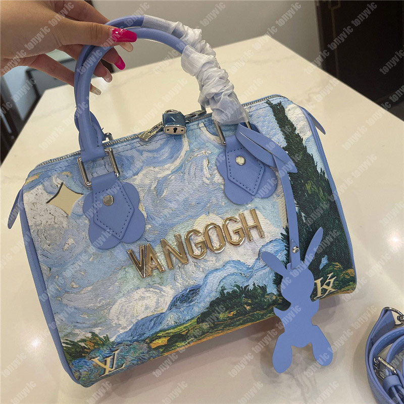 

2023 Van Gogh Luxurys Tote Bags Woman Designer Shoulder Bag Oil Painting Print Mens Luxury Crossbody Bags Designers Handbag, L1