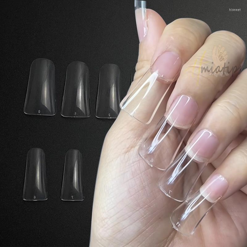 

False Nails 504pcs Duck Feet Nail Tips Full Cover Extension System Artificial Clear Soft Gel Manicure Accessories, Duck feet false nail