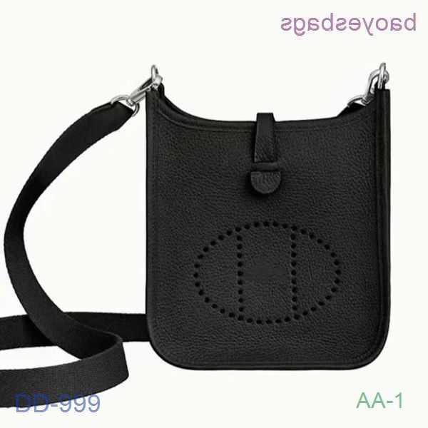 

Designer Bag 2023 Bags Evelynbag h Tote Family Mini Crossbody Top Layer Cowhide Litchi Pattern Bucket Women's With Logo CR46